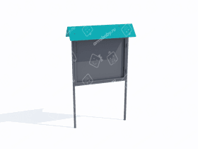 Стенд с остеклением