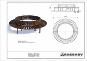 Техпаспорт Скамья парковая круглая Техпаспорт Скамья парковая круглая