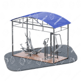 Модульный навес 4х2 на 4 тренажера Модульный навес 4х2 на 4 тренажера