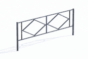 Ограждение газонное «Двойной ромб» Ограждение газонное «Двойной ромб»