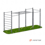 Рукоход с турниками и шведская стенка Рукоход с турниками и шведская стенка