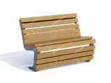 Скамья парковая светлая Скамья парковая светлая