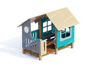 Домик с часами