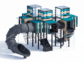 Детский игровой комплекс «Тройной гиперкуб» Детский игровой комплекс «Тройной гиперкуб»