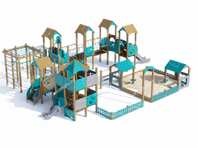 Детский игровой комплекс «Деревенька» Детский игровой комплекс «Деревенька»