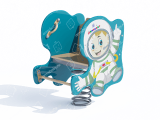 Качалка на пружине «Космонавт» Качалка на пружине «Космонавт»