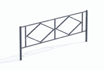 Ограждение газонное «Двойной ромб» Ограждение газонное «Двойной ромб»
