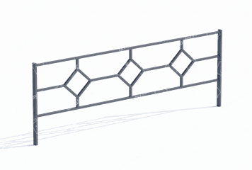 Ограждение газонное «Тройной ромб» Ограждение газонное «Тройной ромб»