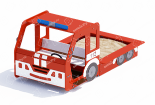 Песочница «Пожарная машина» Песочница «Пожарная машина»