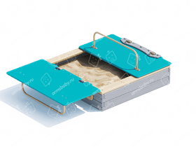 Песочница стандарт с крышкой Песочница стандарт с крышкой