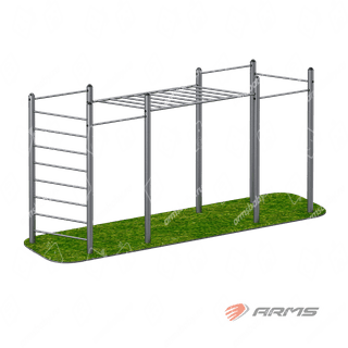 Рукоход с турниками и шведская стенка Рукоход с турниками и шведская стенка