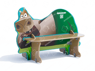 Скамья детская «Бегемот» Скамья детская «Бегемот»