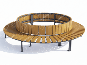 Скамья парковая круглая Скамья парковая круглая