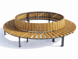 Скамья парковая круглая Скамья парковая круглая