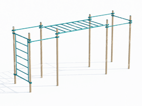 Спортивный комплекс «Рукоход с турниками» Спортивный комплекс «Рукоход с турниками»