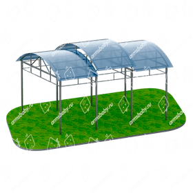 Теневой навес на 10 тренажеров Теневой навес на 10 тренажеров