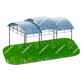 Теневой навес на 10 тренажеров Теневой навес на 10 тренажеров