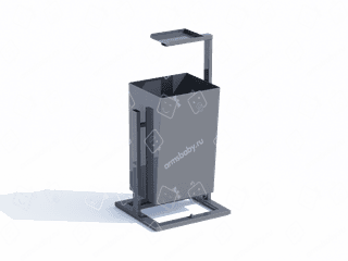 Урна металлическая с пепельницей Урна металлическая с пепельницей