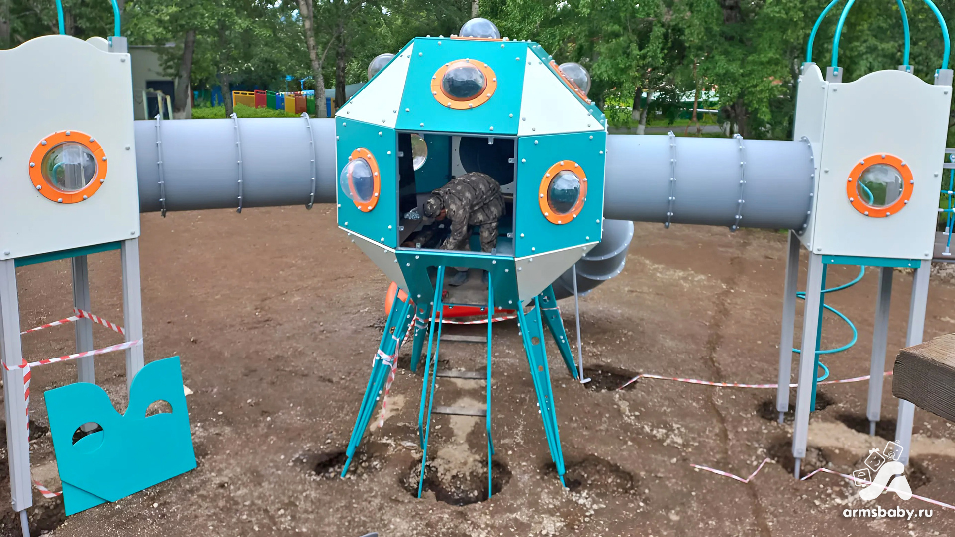 Сборка детской площадки Armsbaby на Камчатке