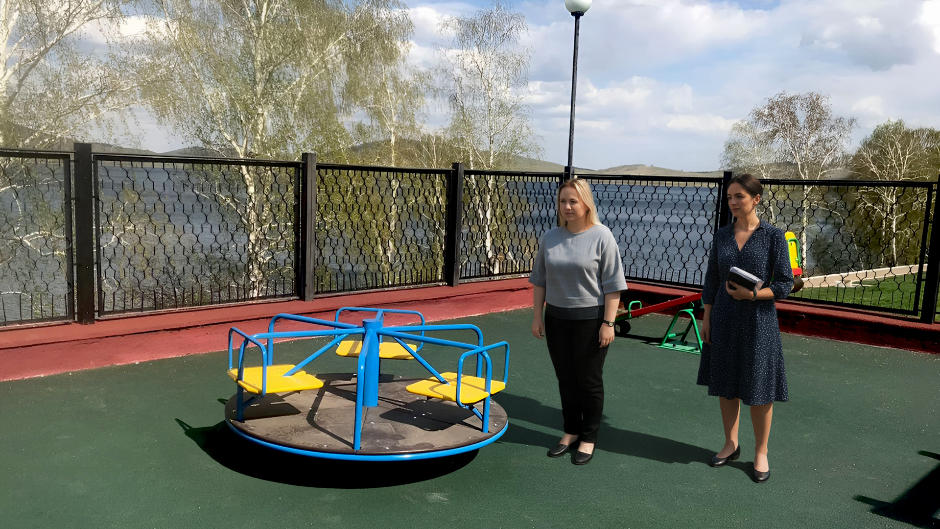 Осмотр МАФов Armsbaby на площадке санатория Якты-Куль
